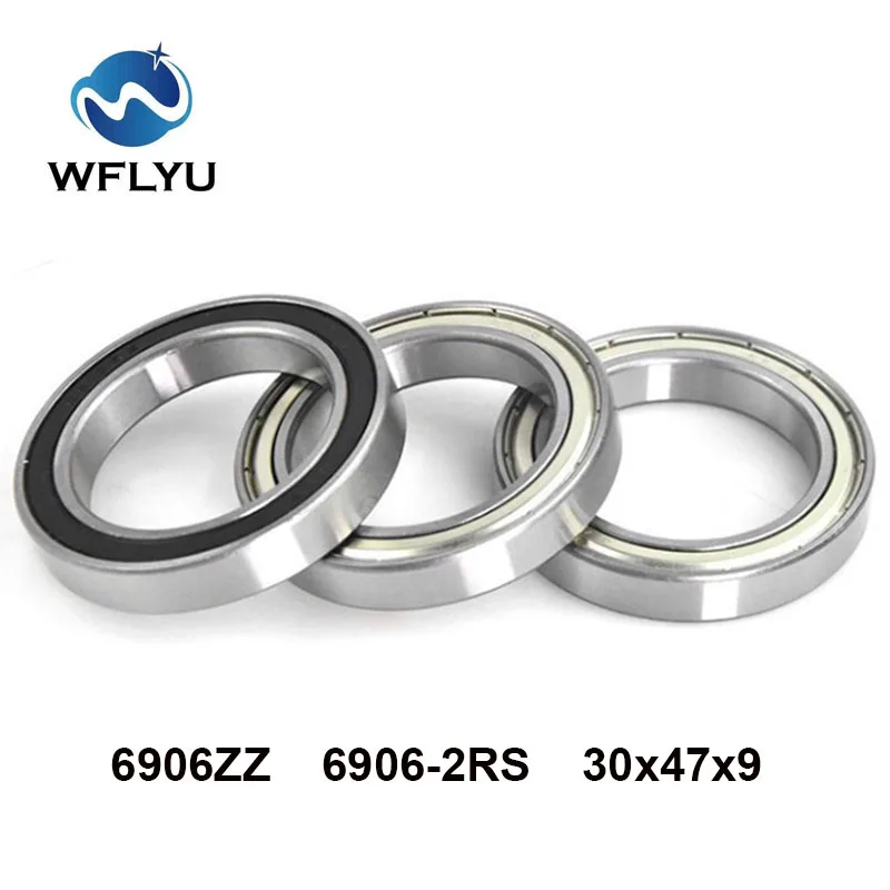 

WFLYU 5 шт. подшипник 6906ZZ 6906 2RS RS 30*47*9 мм радиальные шарикоподшипники с двойным уплотнением тонкие шарикоподшипники 30x47x9 мм