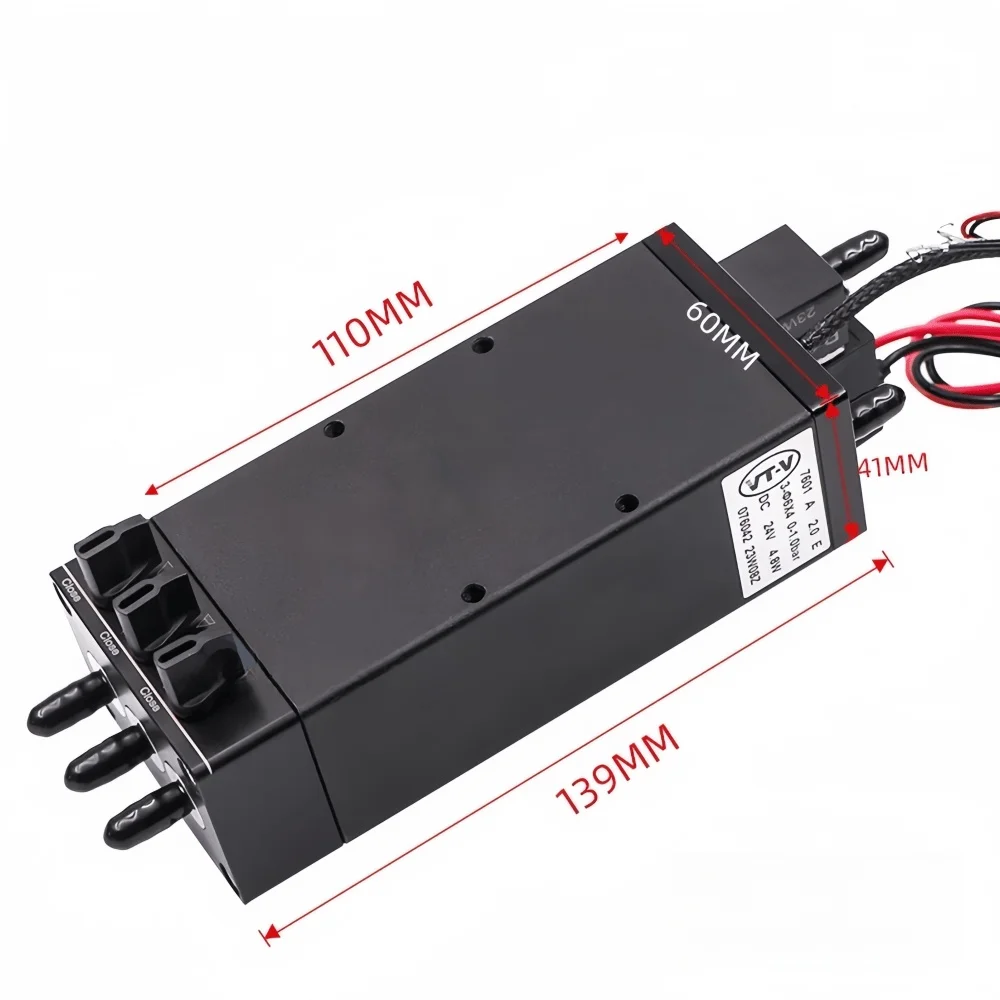 Tanque de tinta com válvula de controle elétrico de 3 saídas para impressoras UV – Garrafa de subtinta de pressão negativa