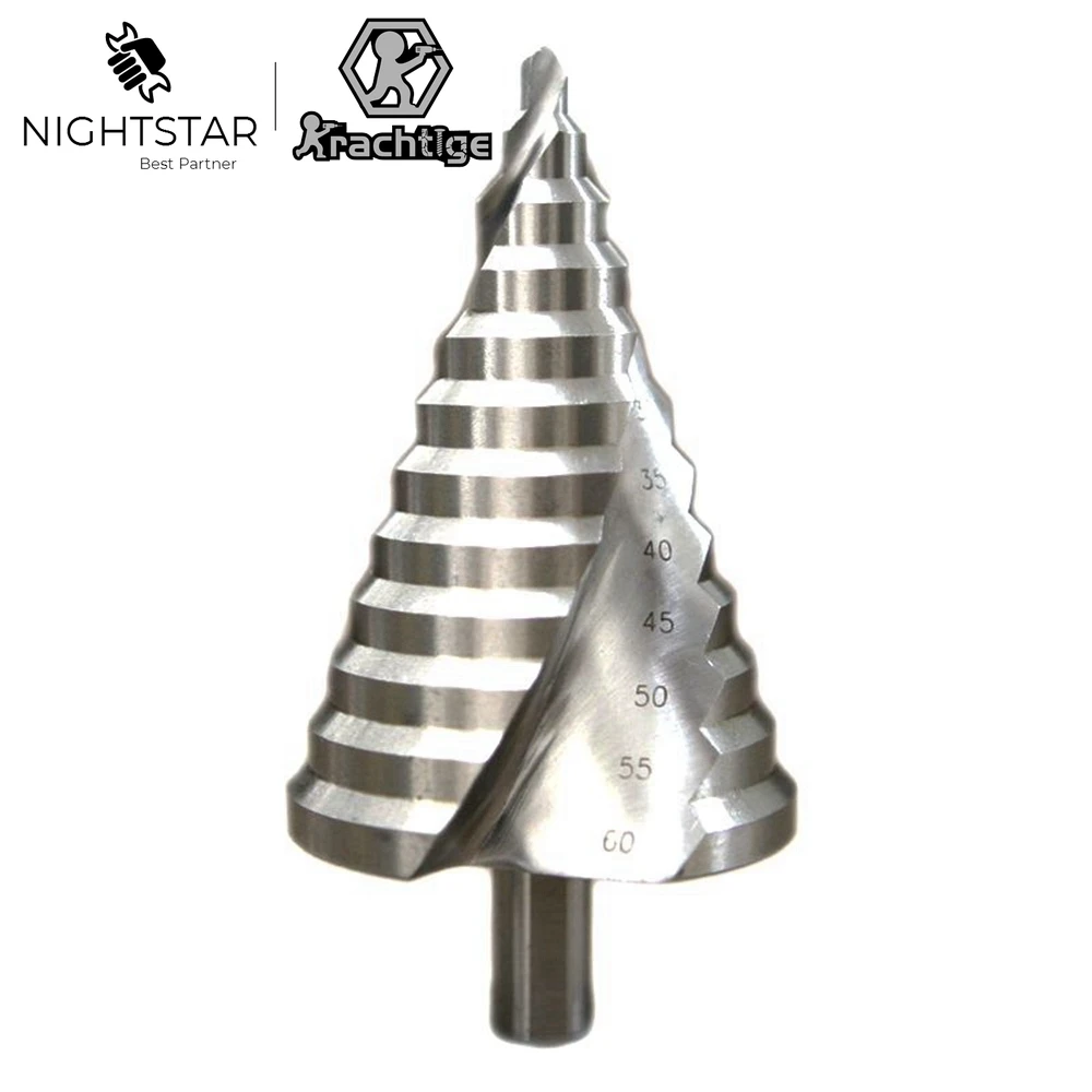 Krachtige 6-60mm adım koni matkap uçları delik kesici Bit yivli kenarları HSS adım çekirdek matkap ucu rayba Herramientas Para Carpinteria