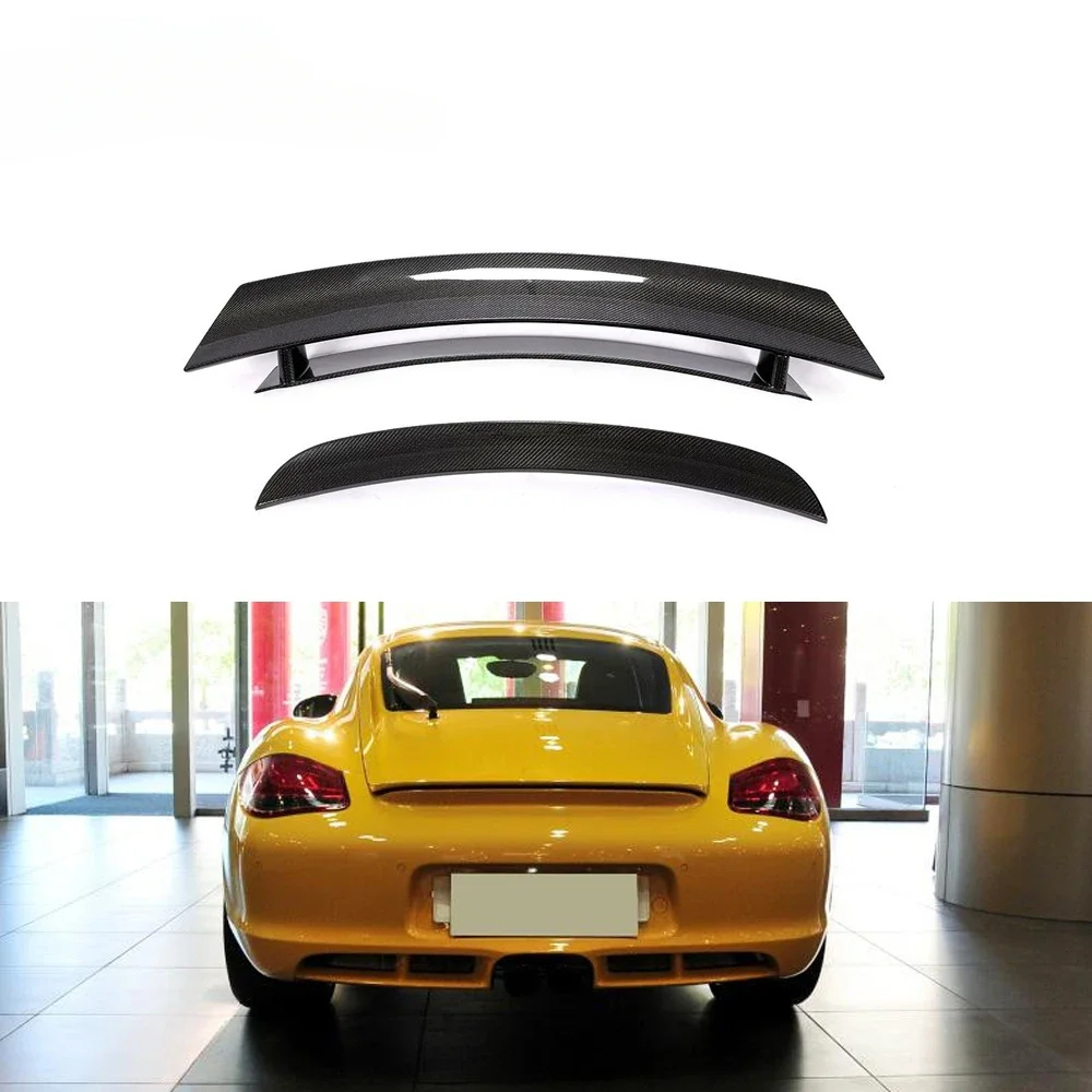 

5PCS/SET Carbon Fiber 987 Rear Car Spoiler for Porsche Cayman 987 S Coupe 2-Door 2005-2012