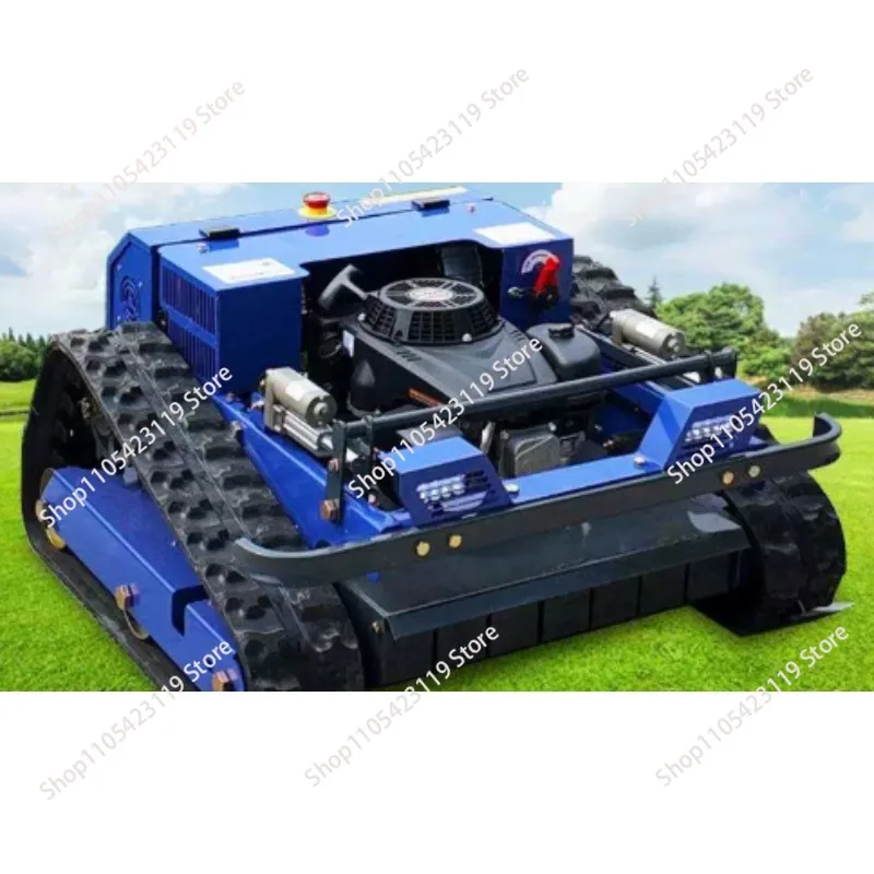 Lawn mower Household agricultural lawn mower Remote control Automatic high efficiency crawler type