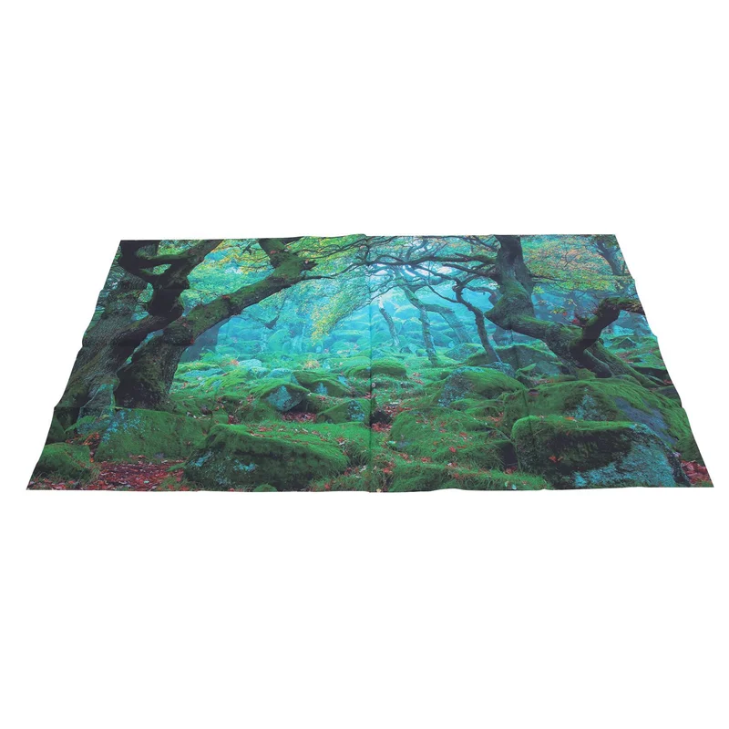 

-ABDH 2 Pcs 3X5ft Green Jungle Forest Photography Backdrop Studio Props Photo Background