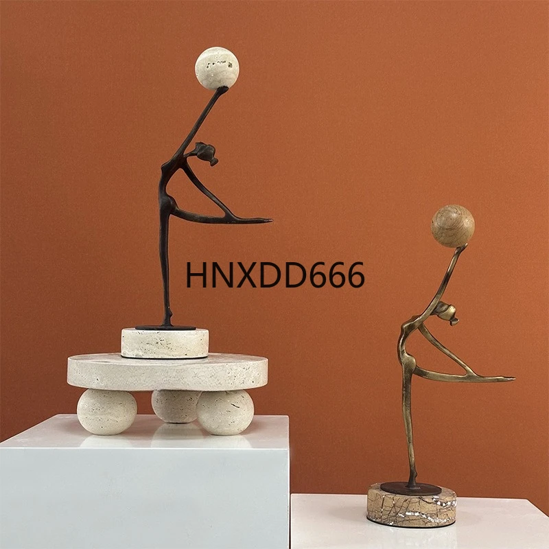 Sports Gymnastics Character Ornament Creative Home Office Study Metal