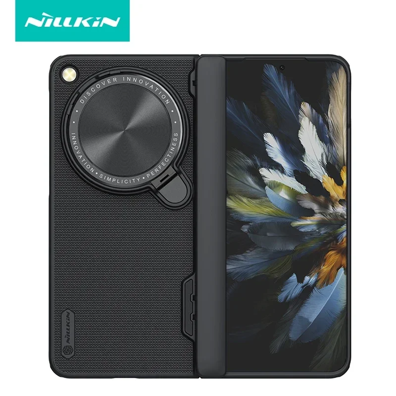 

For OPPO Find N3 Case Nillkin Super Frosted Shield Prop Hard PC Matte Camera Lens Protection Stand Cover For OnePlus Open