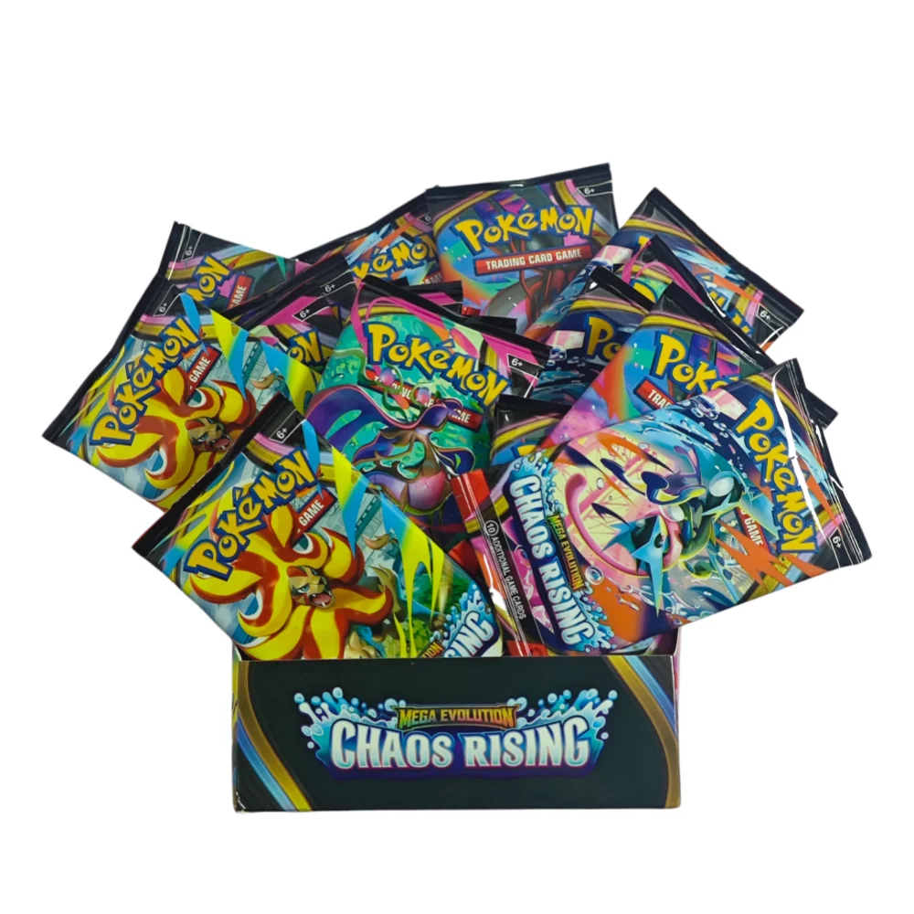 Pokémon-Karten Prismatic Mega Evolution Pitch Black PHANTASMAL FLAMES CHAOS RISING 151 Englische Booster Battle Transaktionskarte – Detail 6