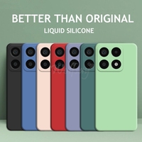 For Xiaomi 14T Pro Case Liquid Silicone Original Plain Rubber TPU Protector Case Xiaomi 14T Pro Cover TPU Shockproof Mi 14T Pro