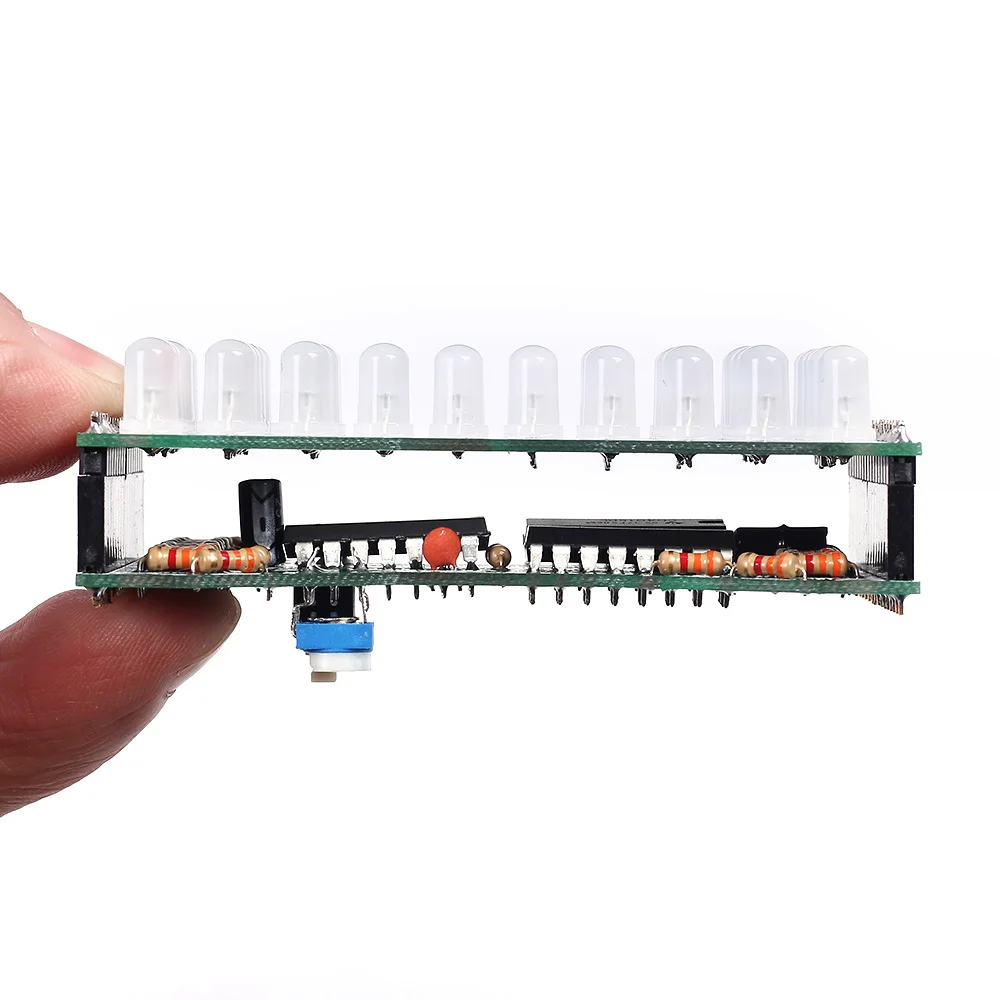 Kit électronique sablier LED bricolage, pratique de projet de soudure, vitesse de débit réglable, carte PCB double couche, bleu rouge vert, DC 5V