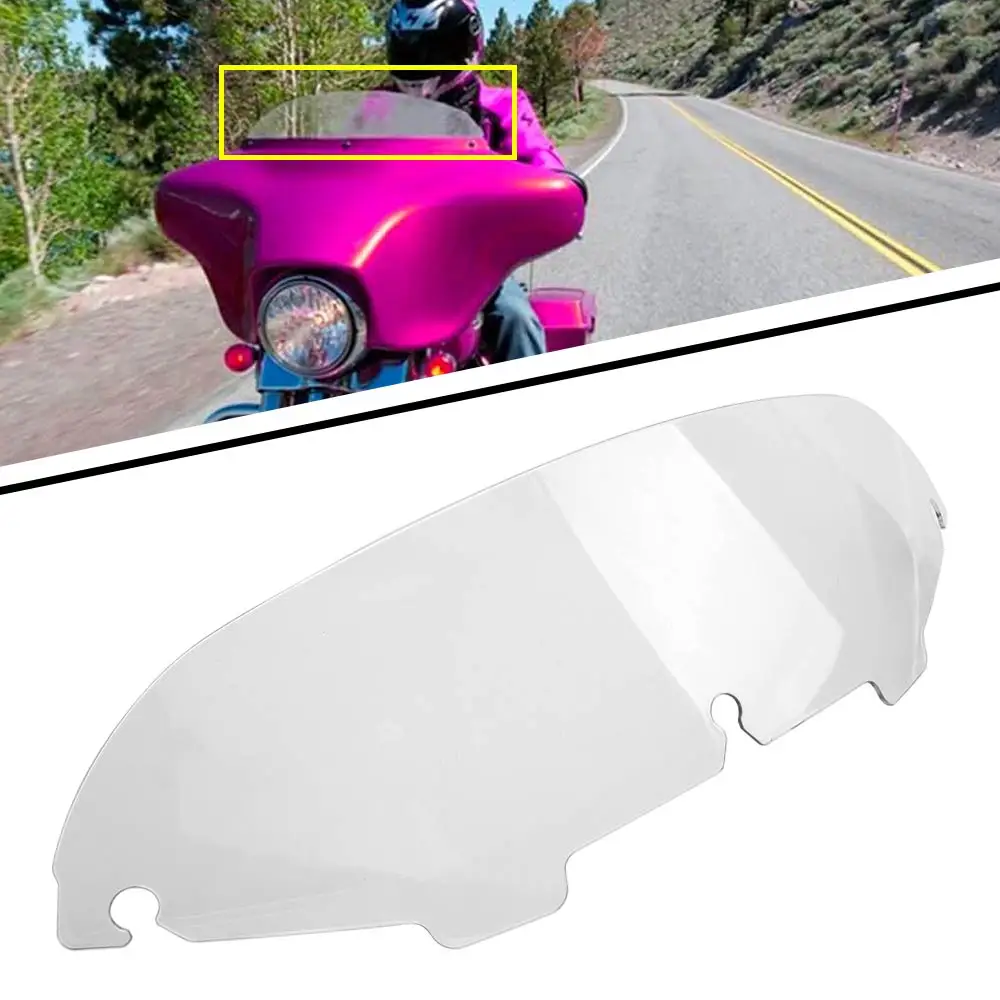 

Motorcycle 4.5'' Windshield Windscreens Wind Deflector Part For Harley Touring Electra Glide Street Glide Tri Glide 1996-2013