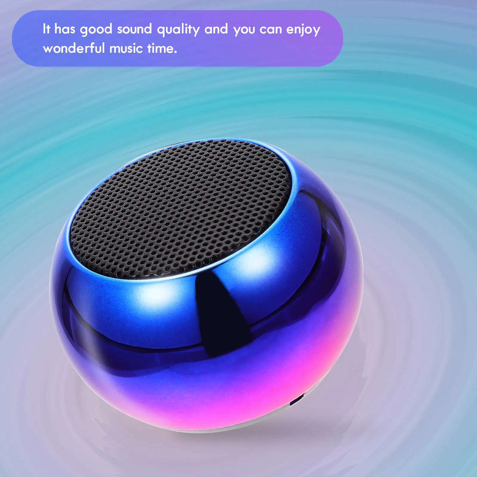 

1 set 1 Set Mini Portable Speaker Compact Wireless Home Office Music Speaker For Outdoor Party Desktop Use