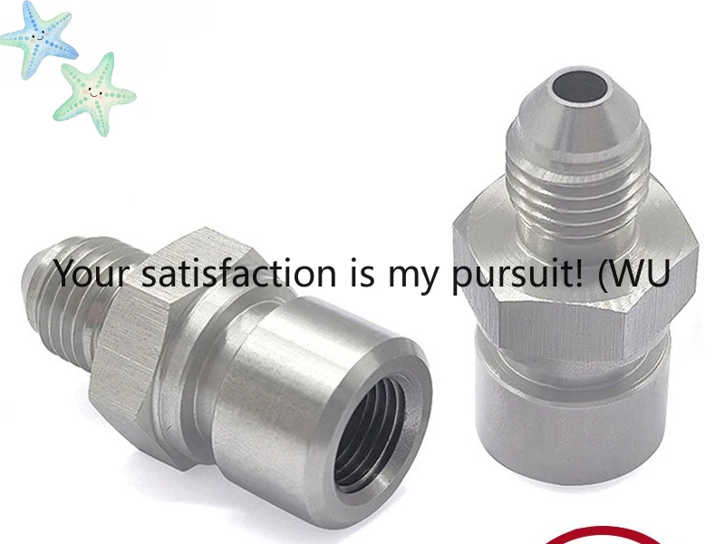 ZOCI-Auto modification parts Stainless steel brake connector AN4 AN3 external thread to 3/8-24 M10 internal thread