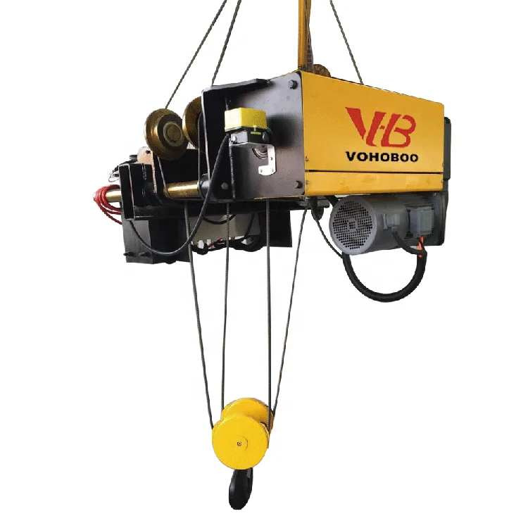 European Standard 5 ton 8t 10t 20t 40 ton Motorized Electrical Monorail Wire Rope Hoist for Bridge Crane