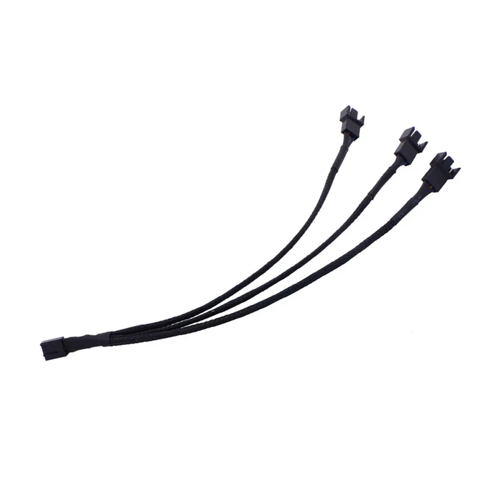 Mainboard CPU 4 Pin Fan Extention Cable Black Design Pwm Adapter Cable Fan Splitter for Pc Pwm Automatic Regulation