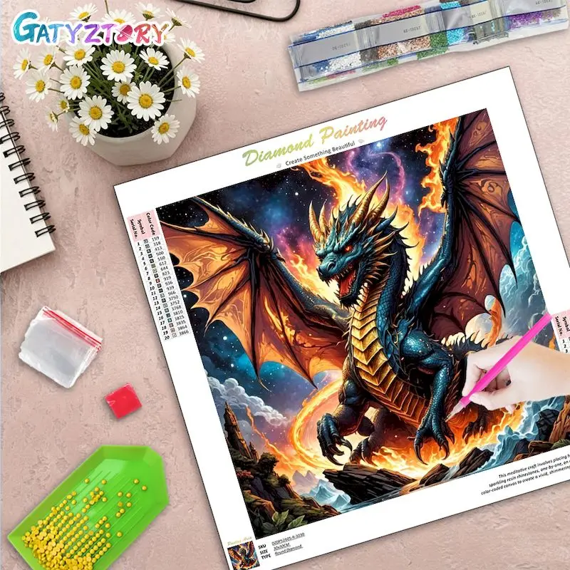 

5d Diamond Painting Home Wall Decor Adult Diamond Art Animal Full Round Modern Handmade Diamond Painting Kits For Beginners
