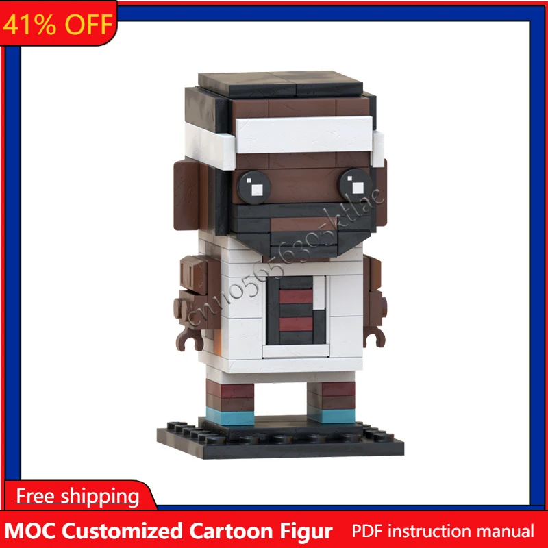 

128Pcs MOC Sports Superstar Character Collect Series Brickhead Model DIY Creative Puzzle Birthday Cartoon Anim Figures Toys Gift