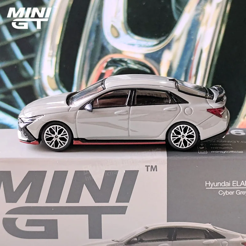 TSM MINI GT 386 1:64 Hyundai Elantra N Simulation alloy car model collection decoration