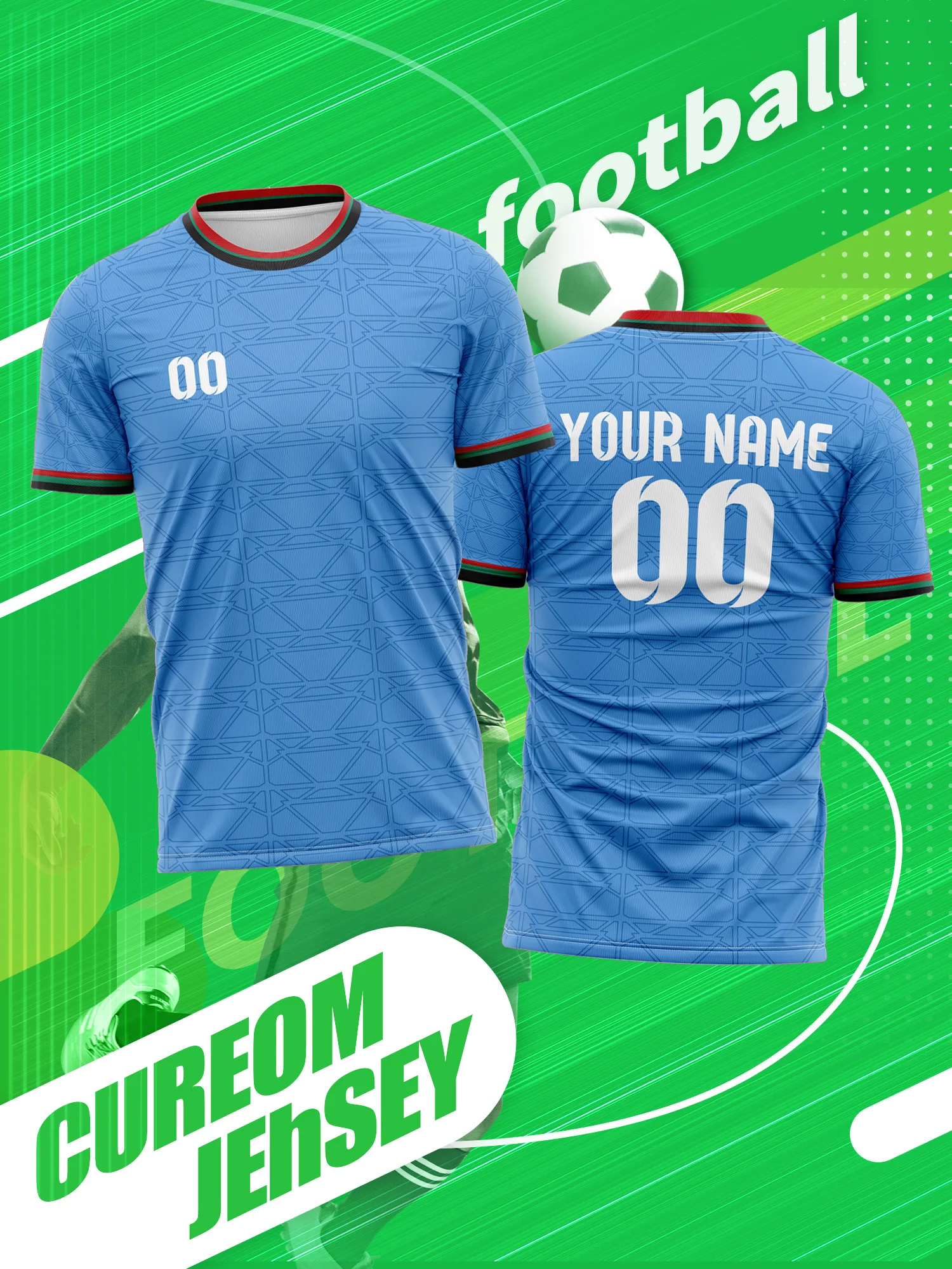 

Футбольная майка с индивидуальным изображением, номером и именем, влагоотводящая подкладка, быстросохнущий внутренний слой против пота, для футбольных матчей