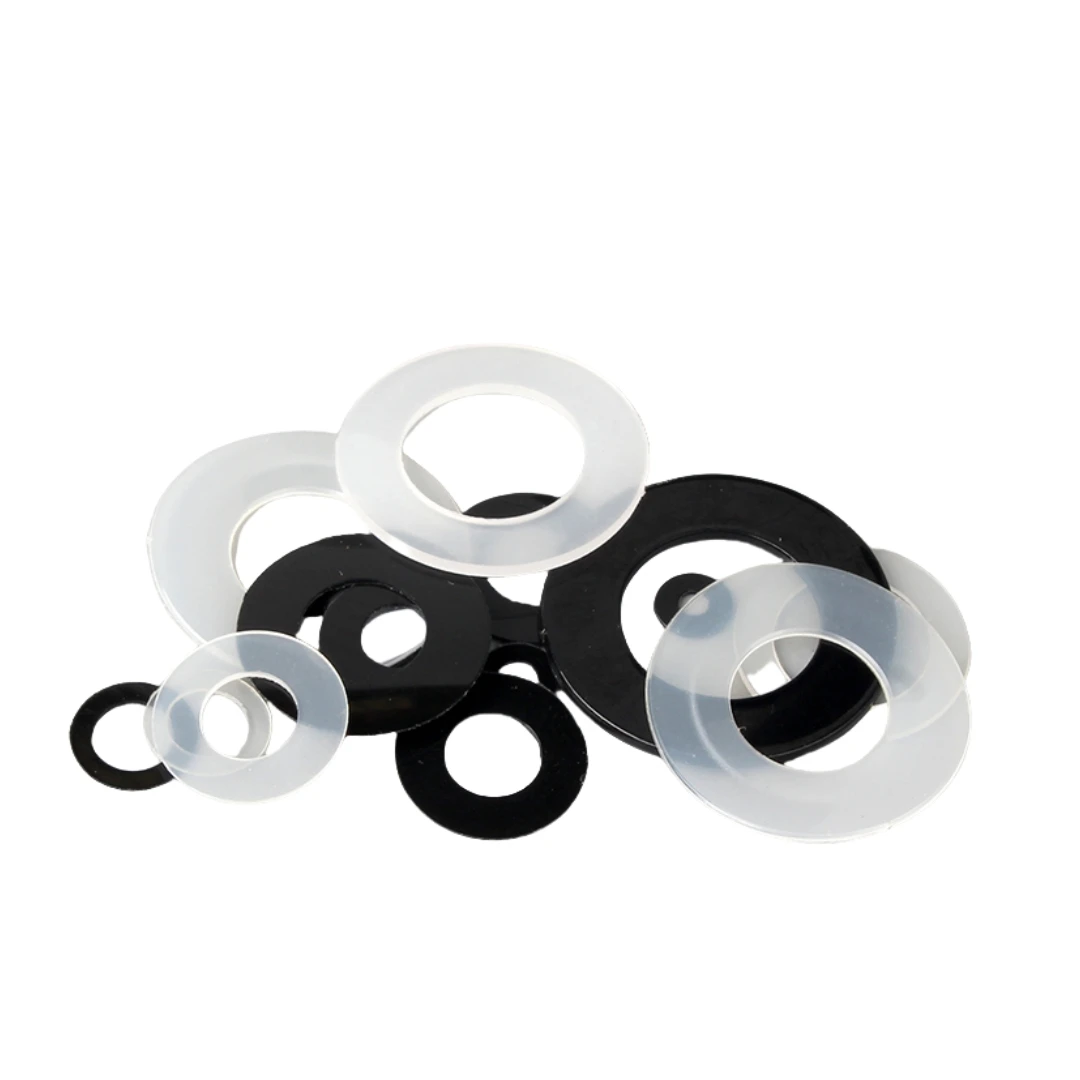 WZHUIDA M2 M2.5 M3 M4 M5 M6 M8 M10 M12 Black White Plastic Nylon Flat Washer Plane Spacer Insulation Gasket Ring For Screw Bolt