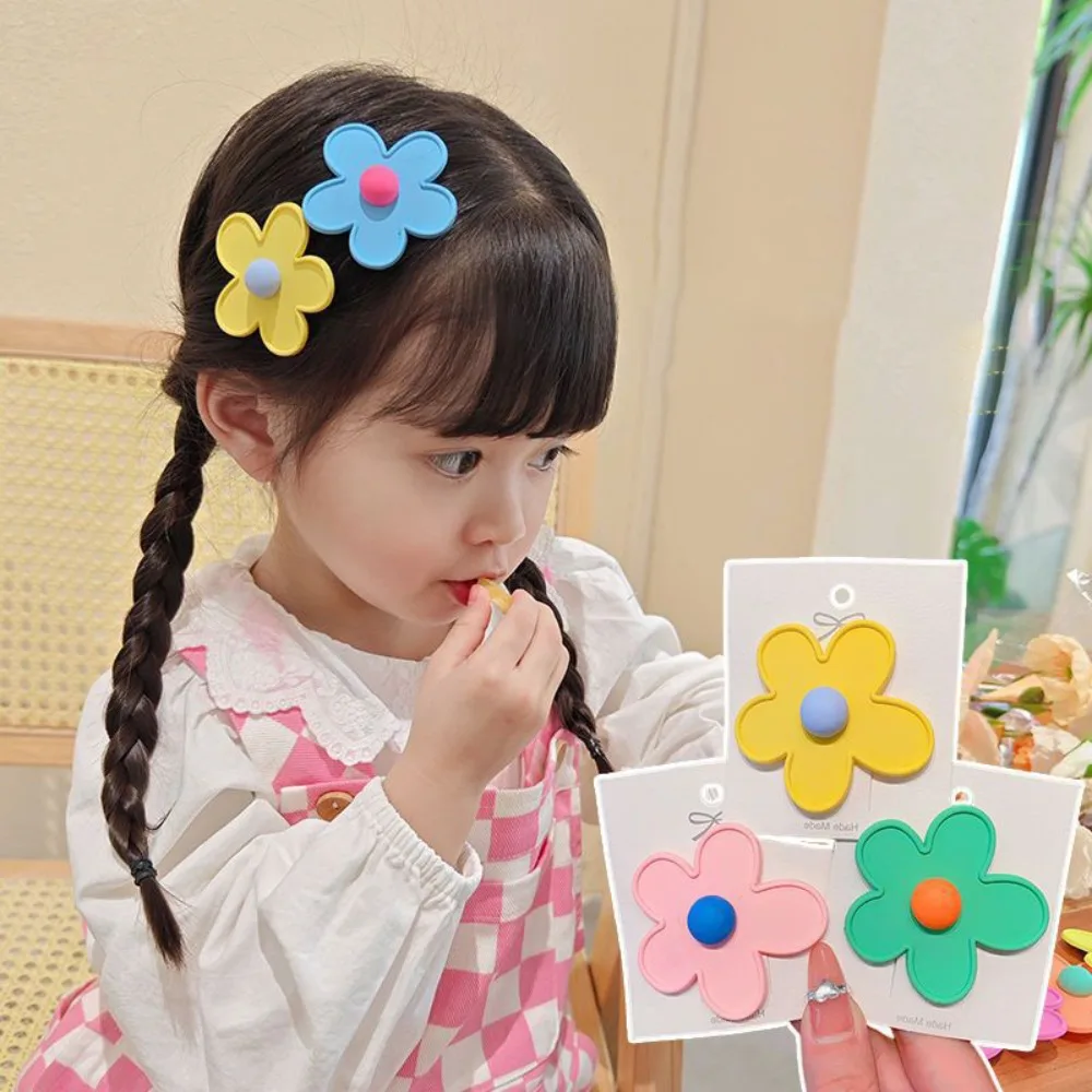 Niedliche bunte koreanische bb Clip Haars tyling Werkzeug Blume Vintage Krabbe Haarnadel kawaii 3d Kopf bedeckung Frauen Mädchen Haarschmuck