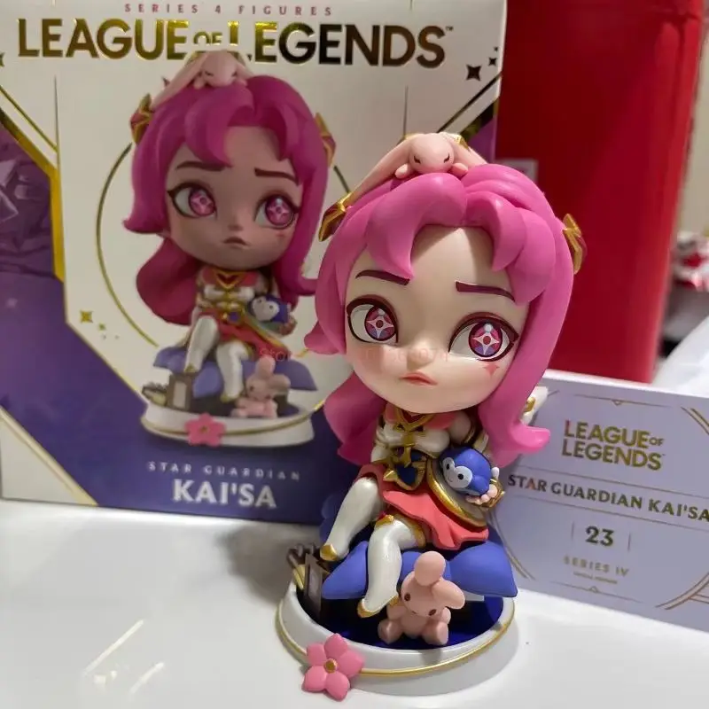 ใหม่ 100% ของแท้ League Of Legends Lol Guardian Of The Stars Kaisa & Jinx & Ashe รูปเกมเครื่องประดับรุ่น Q รูปของขวัญ