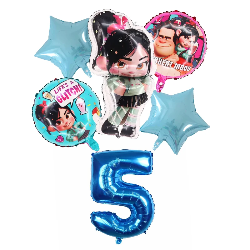 1set Disney Wreck-It Ralph Party Balloons Vanellope Balloons 32