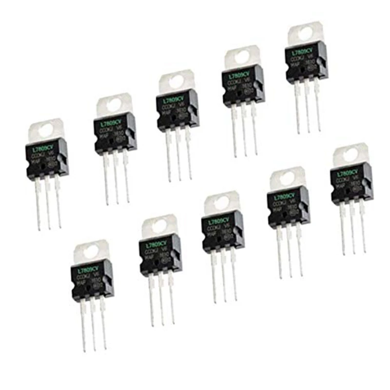 Voltage Regulator - 10PCS New L7809CV L7809 LM7809 ST TO-220 Voltage Regulator IC 9V 1.5A—AA56