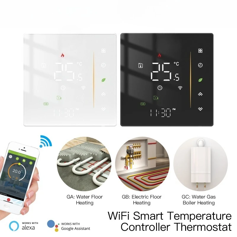

Graffiti Smart Home Wifi Floor Heating Smart Switch App Timing Remote Control Floor Heating Thermostat