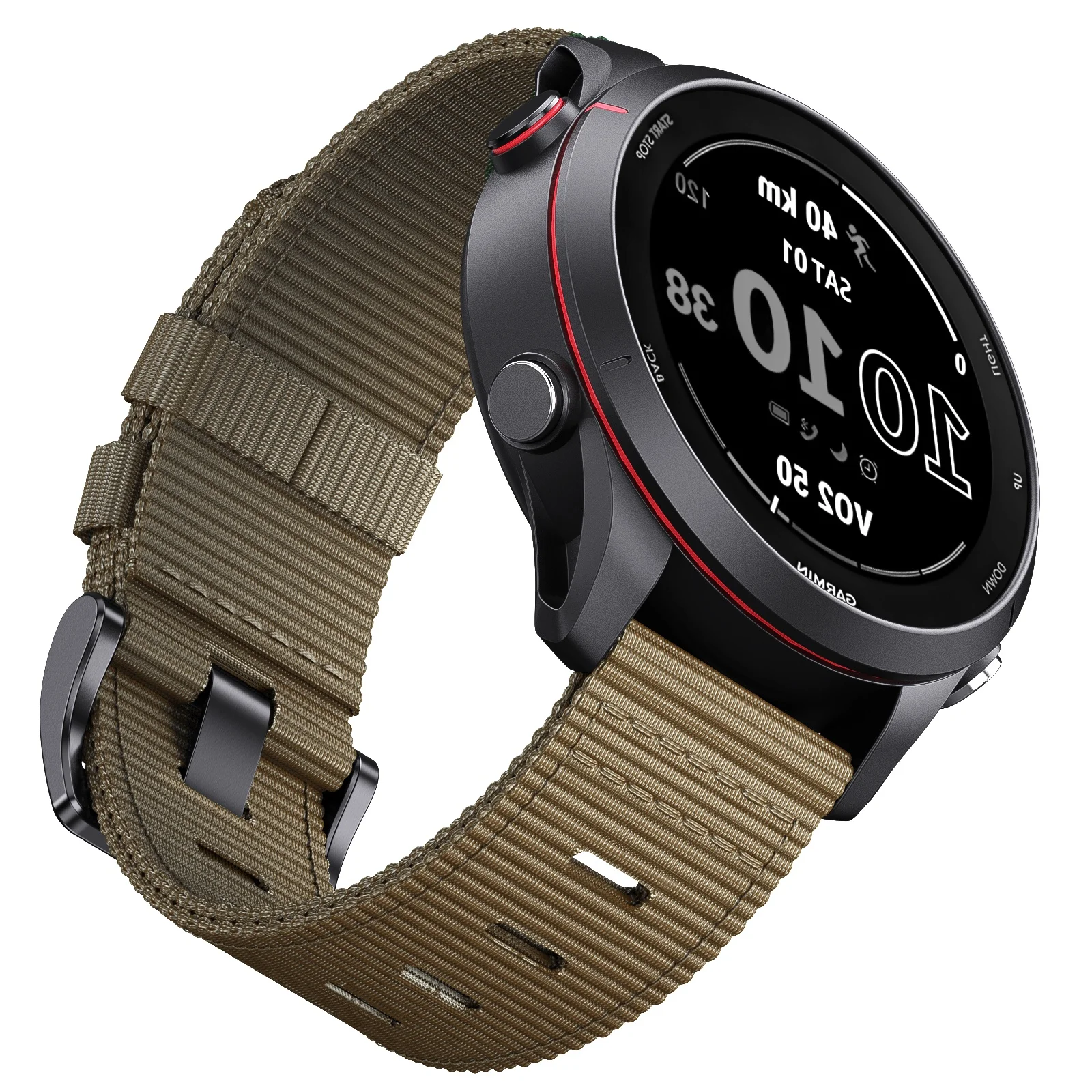 20 مللي متر 22 مللي متر حزام نايلون للغارمين Vivoactive 4 5 6 سوار معصم سهل التركيب/Venu 3/2 Forerunner 265 255 245 570 Active 5/Vivomove Unive