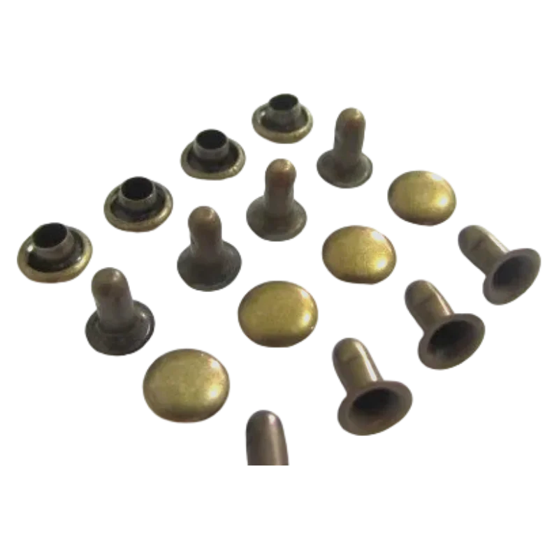 500 pçs/lote 6*6mm Rebite Bronze Único Parafuso Prego para a Caixa Caso Bolsa De Cintura Bolsa De Compressão Lateral Única Rodada Cap Acessório Da Bagagem