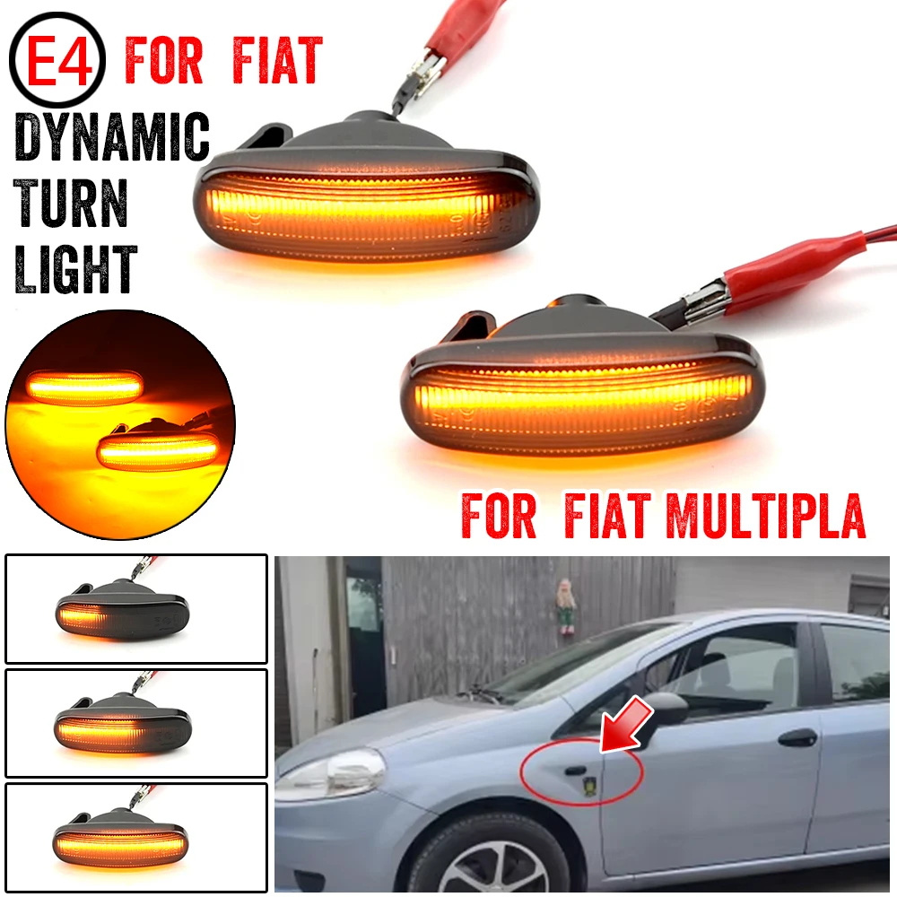 Dynamic LED Side Marker Light Side Marker Light For Fiat Panda 169 Grande Punto Multipla Doblo Fiorino Linea Idea Stilo Multi