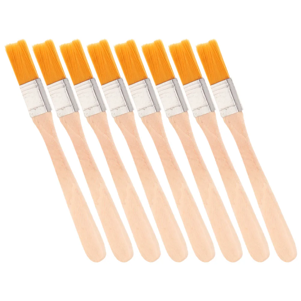 

8pcs NylonHeadPaintingBrushes WoodenHandle FineBrush WallArt CraftProjects OilPaintBrush DustingBrushes