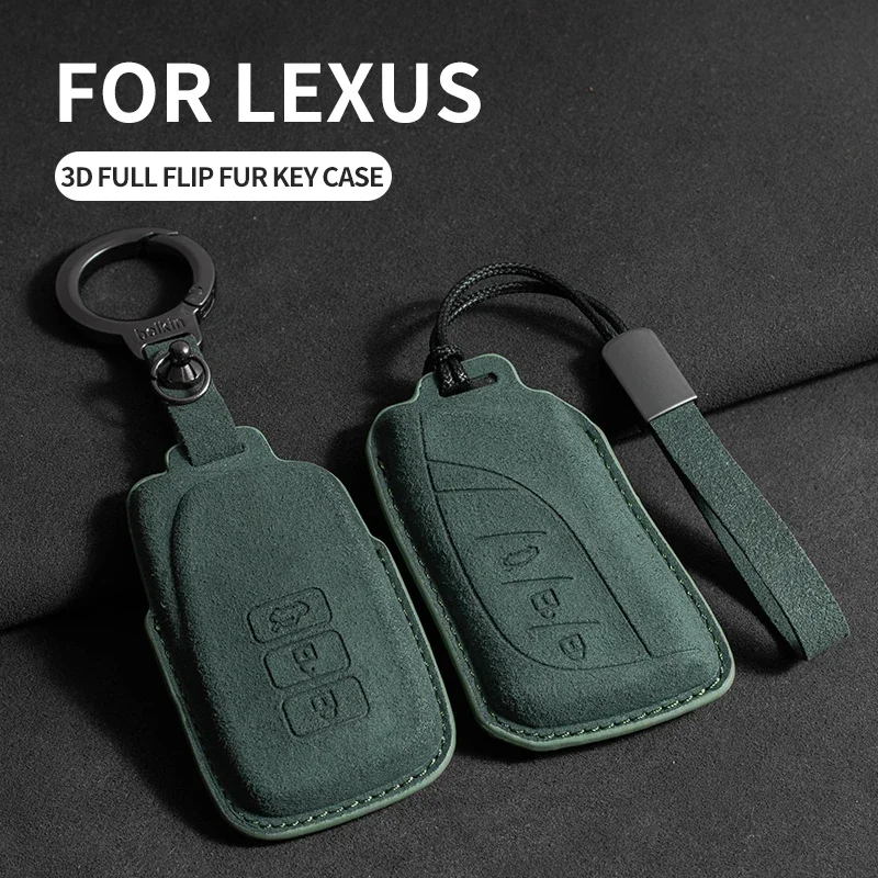 Car Key Case For Lexus NX RX IS ES GX LX GS RX 200 250h 350h LS 450h 260h 300h UX200 Suede Car Keychain