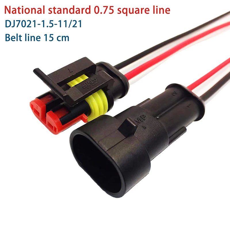 5 Pairs Car Truck Boat Other Wire Connection Accessories 2 Pin Connector Waterproof Connector Male And Female Way 20AWG Wire