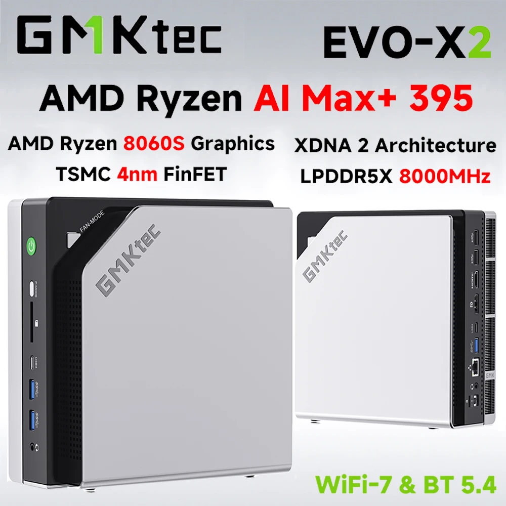 GMKtec EVO-X2 AI Mini PC AMD Ryzen Al Max+ 395 128GB LPDDR5X