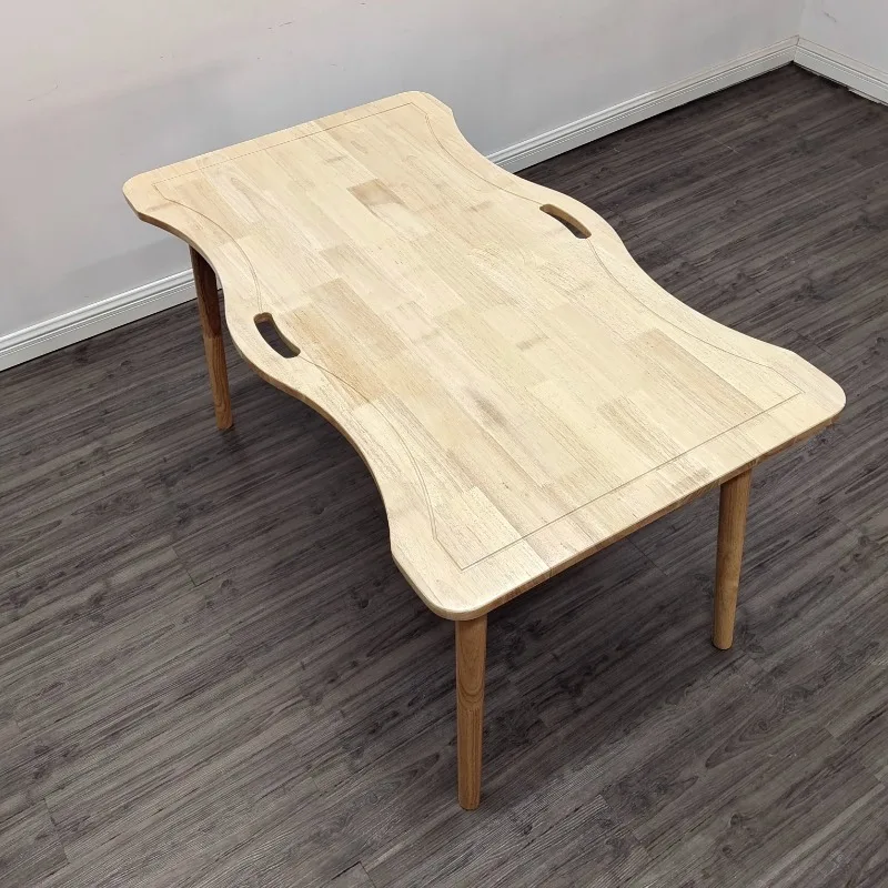 *Solid Wood Senior Table Dining Table And Chairs Combination Apartment Furniture Nursing Home Health Care Institution