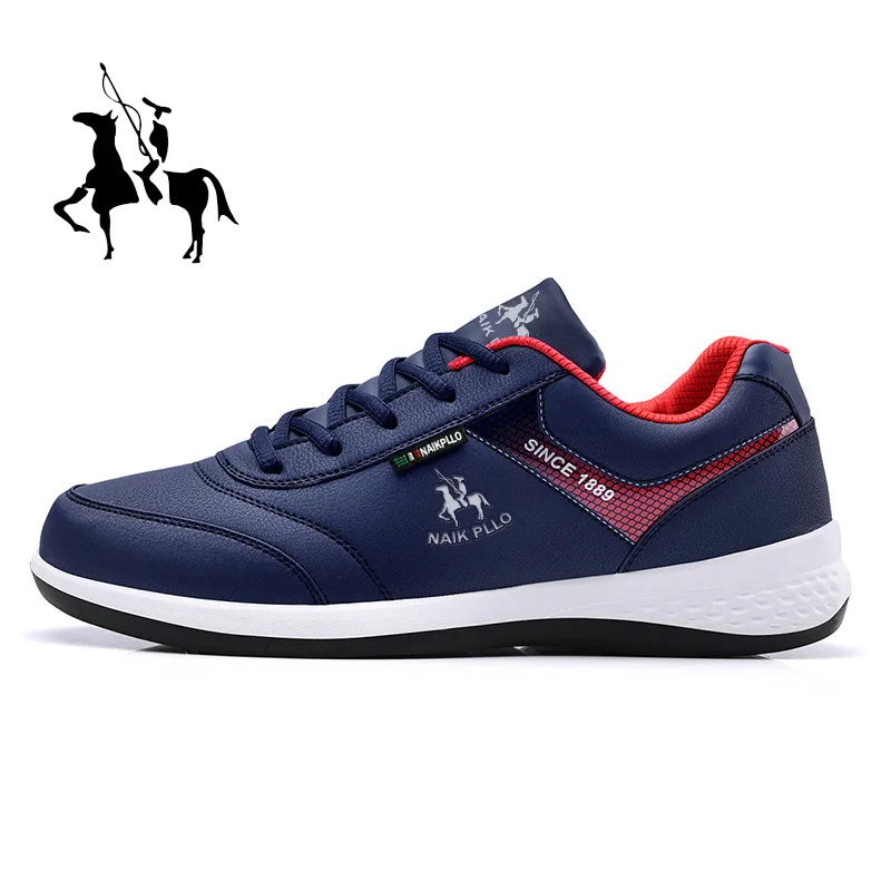 Pu Leather Men Shoes Sneakers Trend Casual Breathable Leisure Male Sneakers Non-Slip Footwear Shoes Tenis Masculino