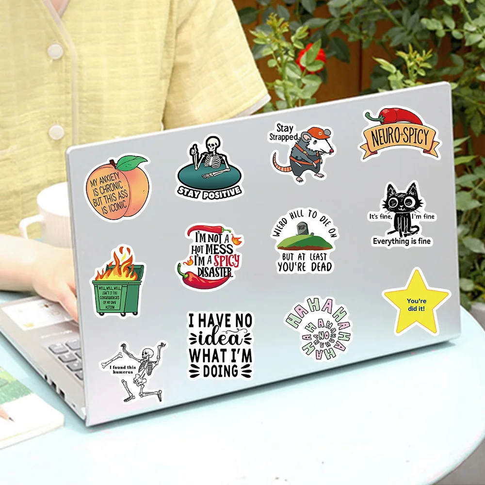 10/30/50 PIÈCES Drôle Snarky Meme Autocollants Dessin Animé Autocollants Décoration BRICOLAGE Ordinateur Portable Réfrigérateur Téléphone Vélo Ordinateur Portable Guitare Graffiti Enfants Jouets