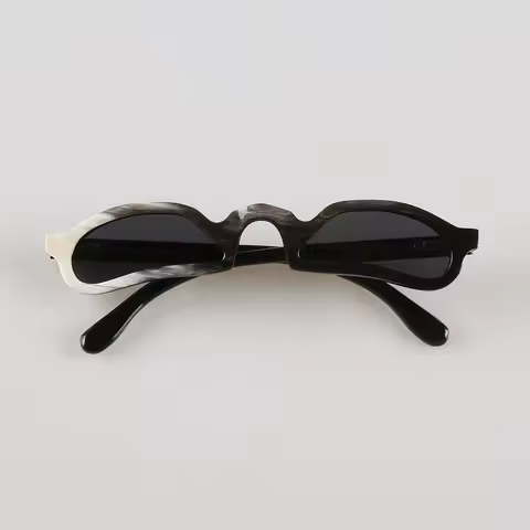 Man Sunglasses Women Unique Funny Polarized Eyeglasses Vintage Retro Handmade Natural Horn Men Sunglass Fashion Glasses