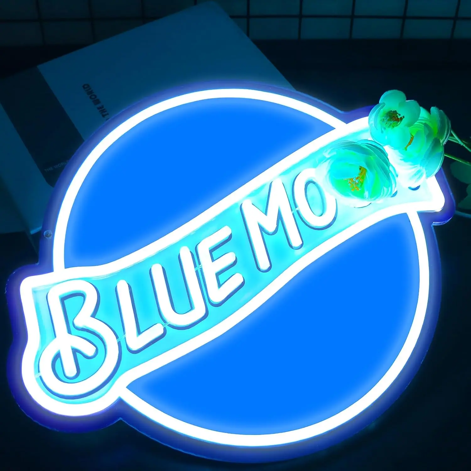 

Неоновая вывеска Blue Moon с USB-подсветкой для ресторана, игровой комнаты, сада, вечеринки, тики-бара, спальни, декоративное неоновое освещение, персонализированный подарок