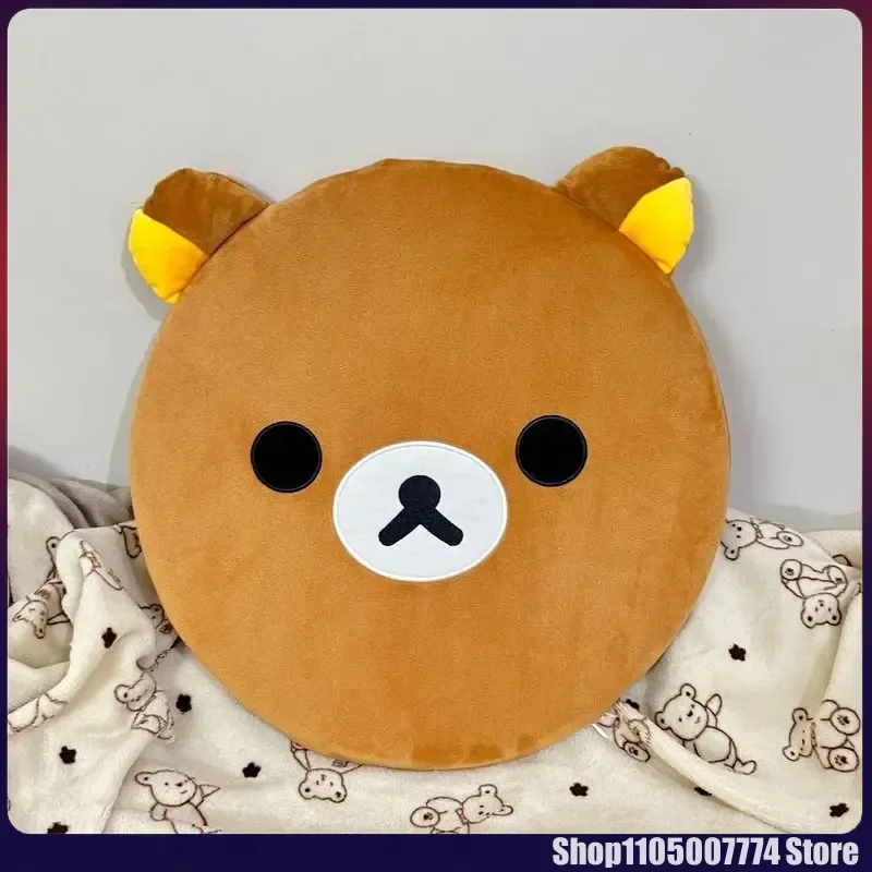 Kawaii Rilakkuma Bär Herbst und Winter Kissen Baumwolle Studentenwohnheim Klassenzimmer Bürostuhl Kissen Plüsch abnehmbar waschbar