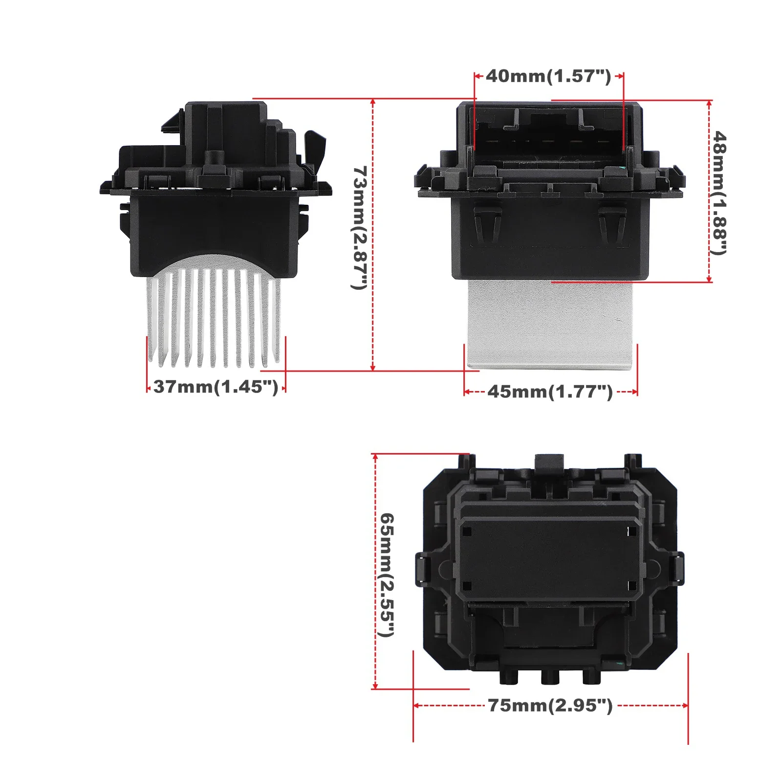 No.509961 7701209850 Rezystor silnika dmuchawy nagrzewnicy do Citroen Peugeot Renault 6441.AA Valeo 6441.AF