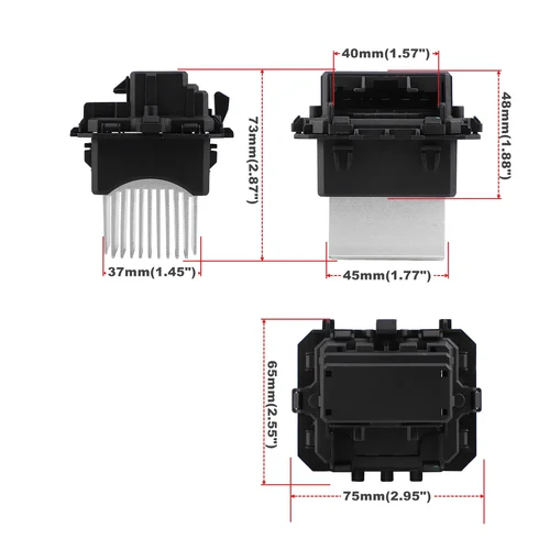 Imagen 2 del producto No.509961 7701209850 Resistencia del motor del ventilador del calentador para Citroen Peugeot Renault 6441.AA Valeo 6441.AF