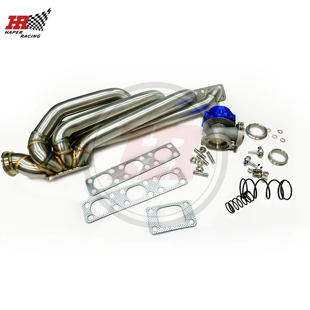 HAPER RACING 42mm T3 Top Mount Turbo Manifold +44mm Wastegate For E36 M50 M52 S50 S52 320i 323i 325i M3 1992-1998