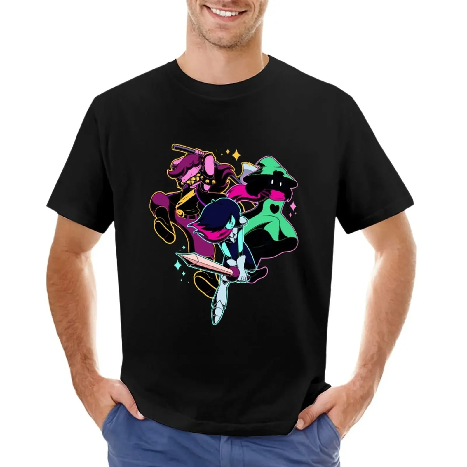 Deltarune - Warriors T-Shirt oversizeds funnys for a boy animal prinfor boys black t shirts for men