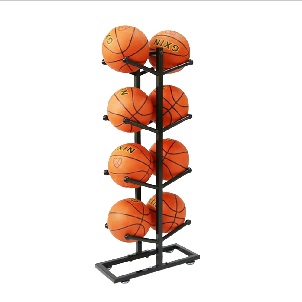 บาสเกตบอลในร่มชั้นเก็บบาสเกตบอลOrganizer Ballฟุตบอลเด็กตะกร้าเก็บวางRackวอลเลย์บอลStand Holder