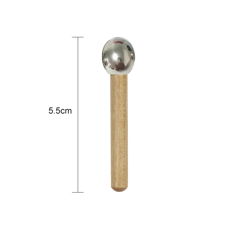 Wood handle Metal Mini Eye Roller Massage Stick Cosmetic Face Mask spatulas Beauty scoop Applicators steel Facial care tools