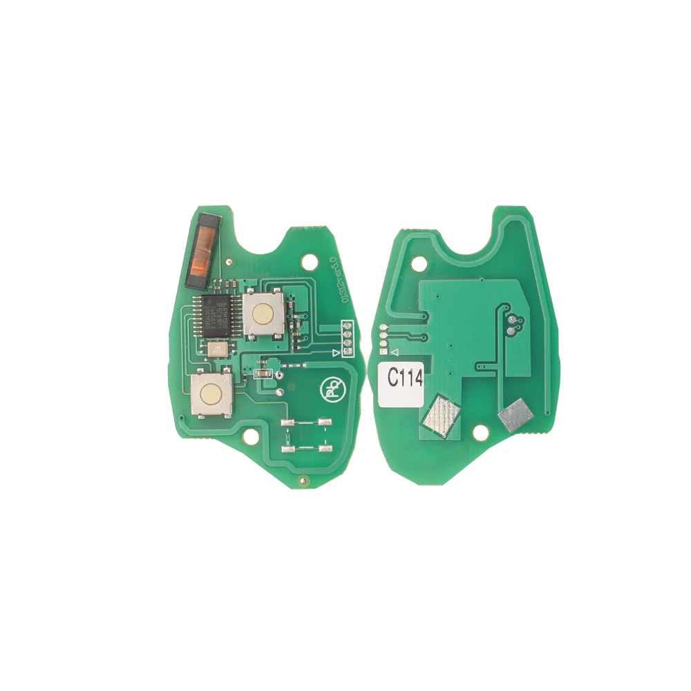 jingyuqin 2/3 Buttons Remote Car Key Circuit Board Fob 434Mhz 4A Pcf7952e/7946/7947 Chip For Renault Clio Scenic Kangoo Megane