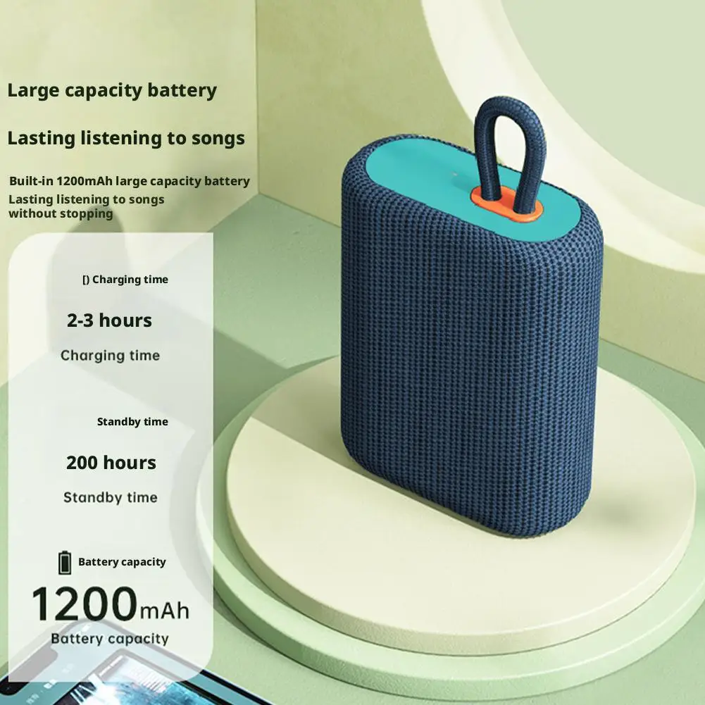 Portable Mini Bluetooth Speaker Big Audio And Punchy Bass IP67 Waterproof And Dustproof Speaker For Home Outdoor And Travel - Image 4
