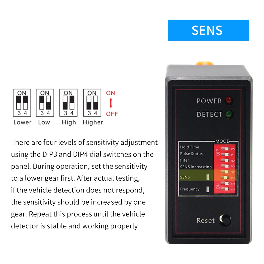 110V/220V Single Channel Traffic Control Vehicle Loop Detector Vehicle Inspection Device for Intelligent Car Parking Lot System