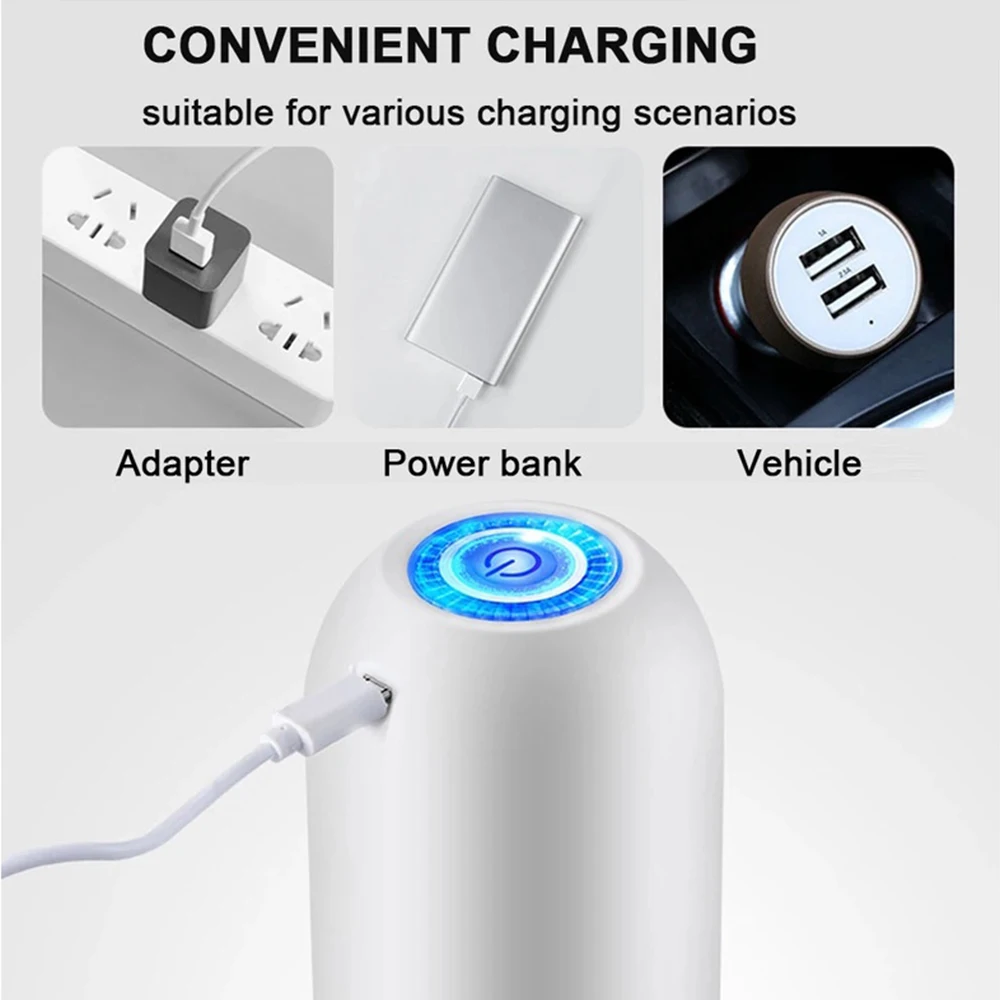 Electric Water Dispenser USB Rechaegeable Automatic Water Pump One Click Auto Switch Drinking Dispenser for Home Office