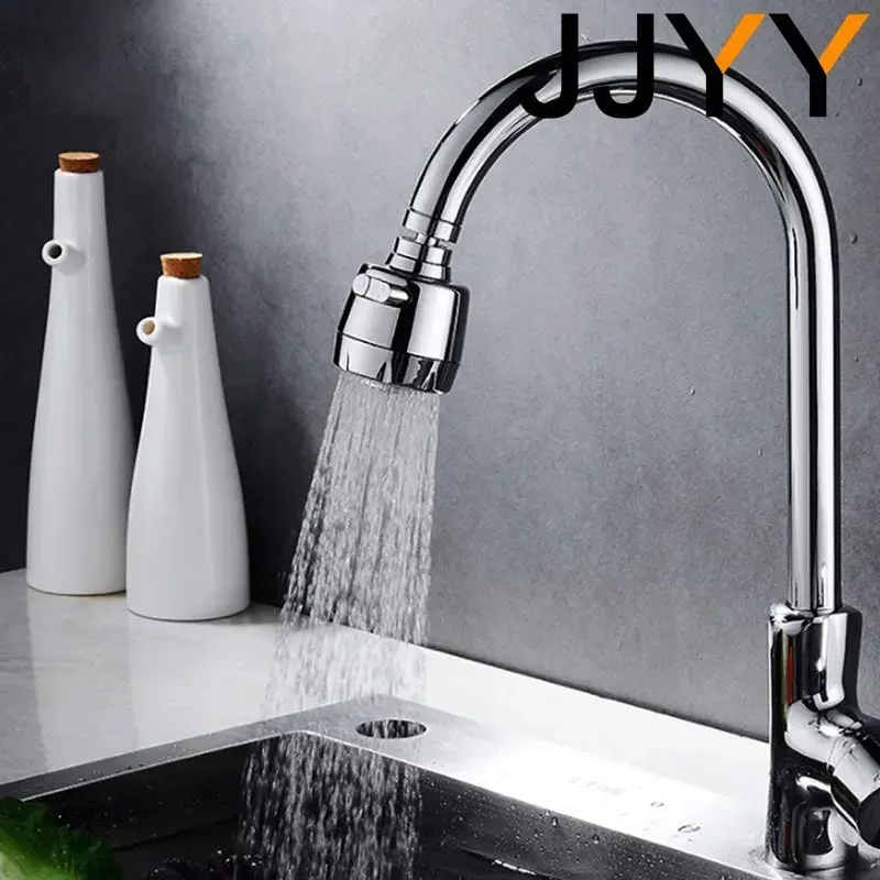 JJYY Universal Kitchen Faucet 360 Degree Rotating Tap with Water Filter and Anti-Splash Economizer